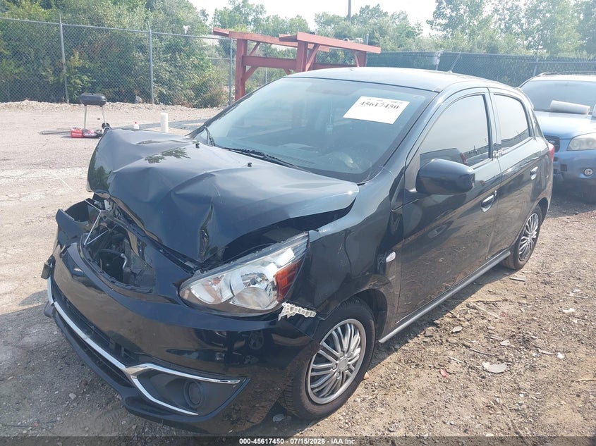 2017 Mitsubishi Mirage VIN ML32A3HJ1HH018835 IAAI salvage auction — FRONT END, Salvage Title, sold $575 on 2026-09-03 (photo 2)