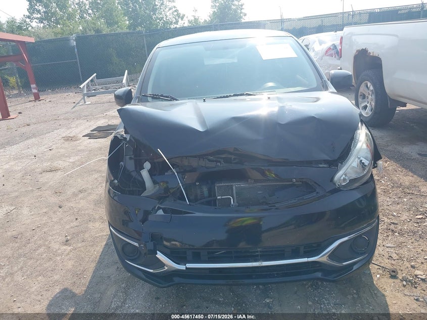 2017 Mitsubishi Mirage VIN ML32A3HJ1HH018835 IAAI salvage auction — FRONT END, Salvage Title, sold $575 on 2026-09-03 (photo 6)