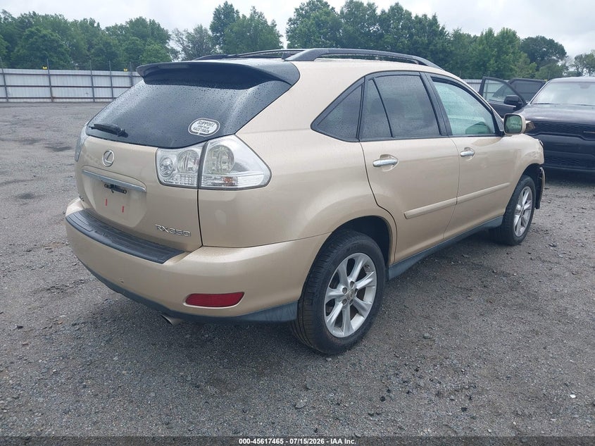 2009 Lexus Rx 350 VIN 2T2HK31U89C121177 IAAI salvage auction — FRONT END, Clear (Arkansas), sold $1,900 on 2026-08-25 (photo 4)