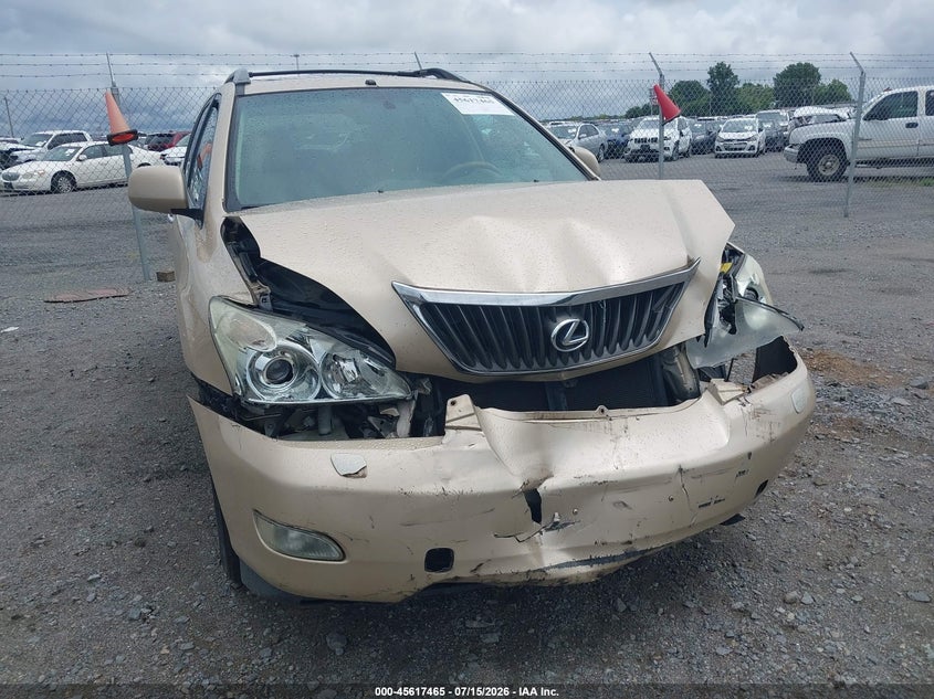 2009 Lexus Rx 350 VIN 2T2HK31U89C121177 IAAI salvage auction — FRONT END, Clear (Arkansas), sold $1,900 on 2026-08-25 (photo 6)
