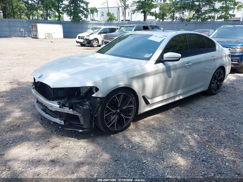 2021 BMW 5er VIN WBA13BK02MCF09869 IAAI salvage auction — FRONT END, Salvage Title, sold $18,000 on 2026-09-16 (photo 2)