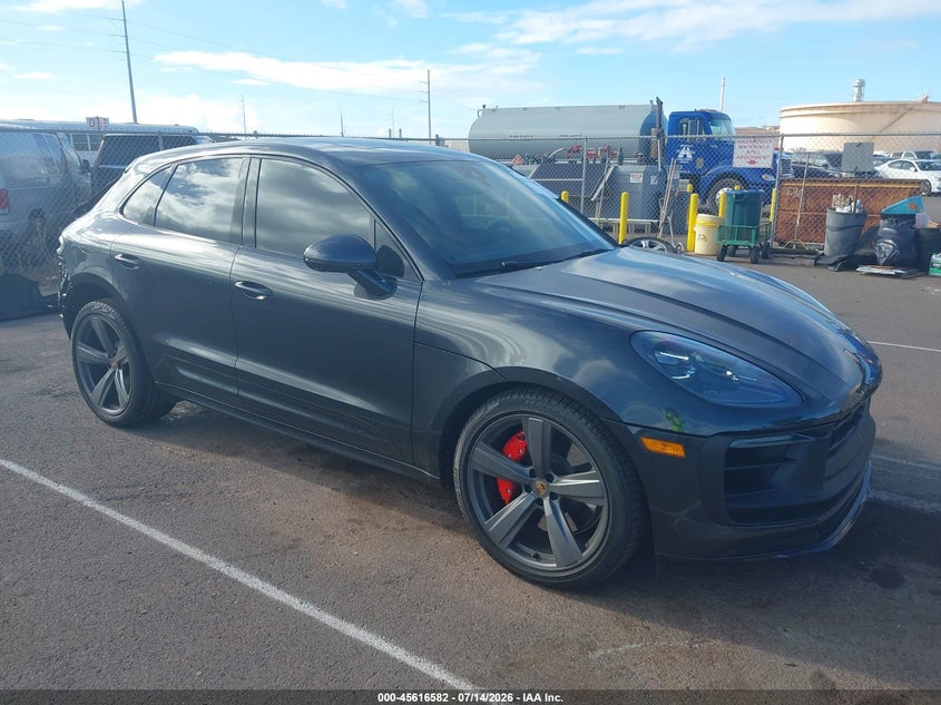 2026 Porsche Macan VIN WP1AF2A57TLB60628 IAAI salvage auction — REAR END, Salvage Title, sold $39,250 on 2026-09-28 (photo 1)