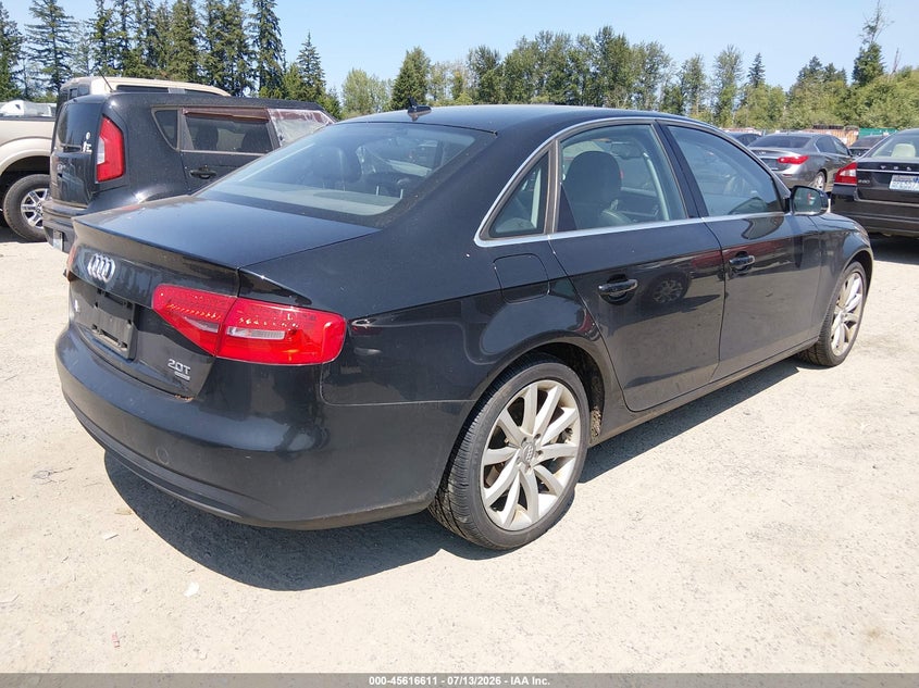 2013 Audi A4 VIN WAUFFAFL9DN039594 IAAI salvage auction — NORMAL WEAR, Salvage Title, sold $1,000 on 2026-07-29 (photo 4)