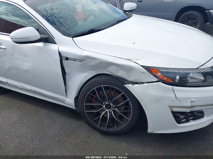 2015 Kia Optima VIN 5XXGR4A67FG431702 IAAI salvage auction — FRONT END, Salvage (California), sold $1,050 on 2026-07-16 (photo 6)