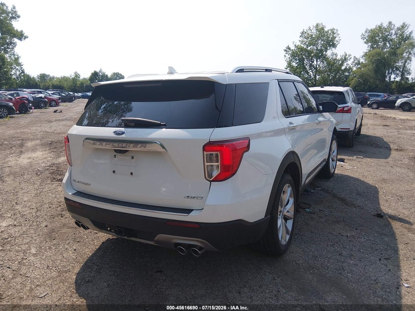 2023 Ford Explorer VIN 1FM5K8HC3PGA28109 IAAI salvage auction — FRONT END, Salvage Title, sold $13,500 on 2026-08-01 (photo 4)