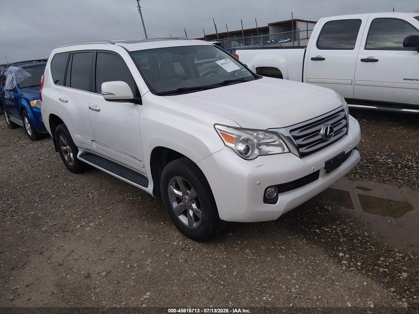 2010 Lexus Gx 460 VIN JTJJM7FX4A5010215 IAAI salvage auction — NORMAL WEAR, Original (Texas), sold $4,250 on 2026-07-21 (photo 1)