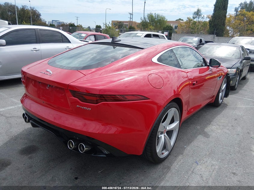 2022 Jaguar F-type VIN SAJDD1EE3NCK77572 IAAI salvage auction — FRONT END, Salvage Title, sold $19,100 on 2026-08-01 (photo 4)