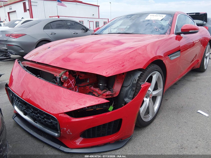 2022 Jaguar F-type VIN SAJDD1EE3NCK77572 IAAI salvage auction — FRONT END, Salvage Title, sold $19,100 on 2026-08-01 (photo 6)