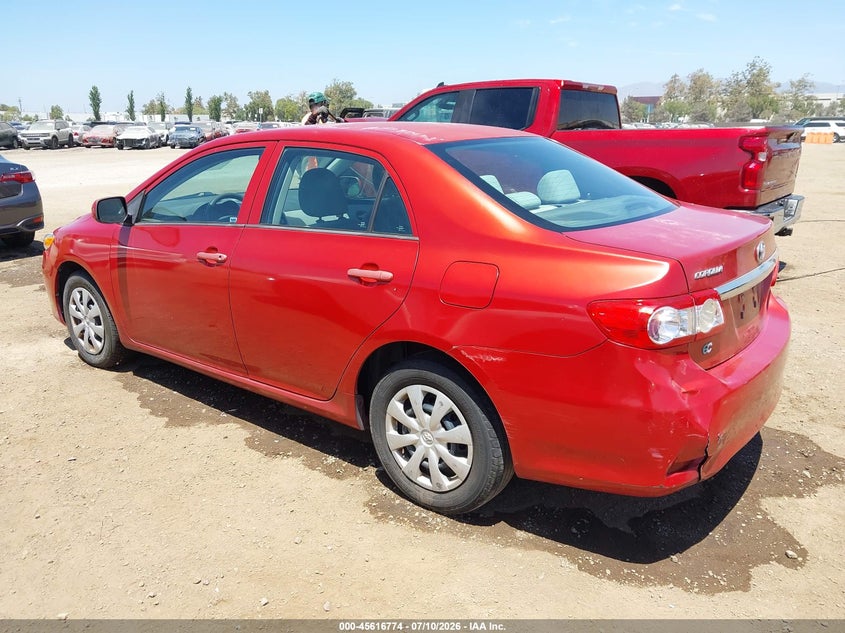 2013 Toyota Corolla VIN 5YFBU4EEXDP173755 IAAI salvage auction — NORMAL WEAR, Clear - Dealer Only (California), sold $2,175 on 2026-07-29 (photo 3)