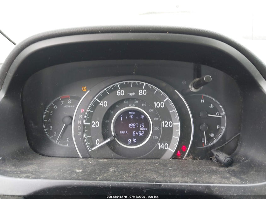 2012 Honda Cr-v VIN JHLRM3H75CC005330 IAAI salvage auction — NORMAL WEAR, Clear - Dealer Only (California), sold $2,300 on 2026-07-17 (photo 7)
