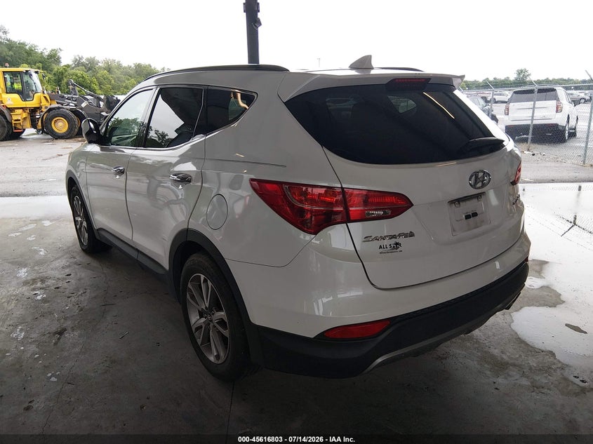 2014 Hyundai Santa fe VIN 5XYZU3LAXEG125400 IAAI salvage auction — NORMAL WEAR, Clear (Louisiana), sold $625 on 2026-07-28 (photo 3)