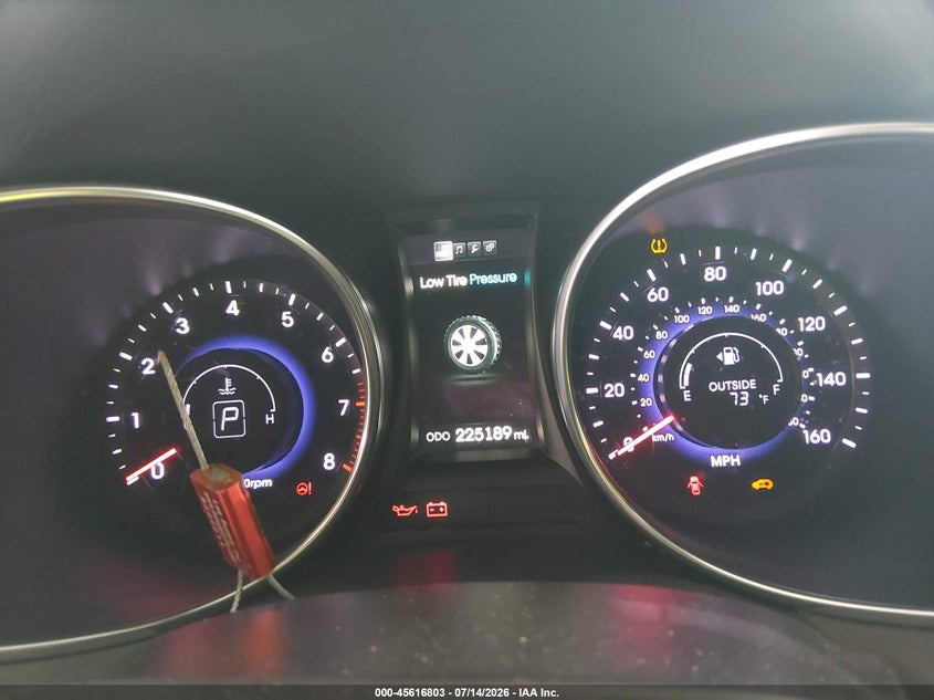 2014 Hyundai Santa fe VIN 5XYZU3LAXEG125400 IAAI salvage auction — NORMAL WEAR, Clear (Louisiana), sold $625 on 2026-07-28 (photo 7)