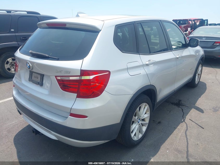 2013 BMW X3 VIN 5UXWX9C52D0A20078 IAAI salvage auction — NORMAL WEAR, Clear (North Carolina), sold $500 on 2026-07-29 (photo 4)