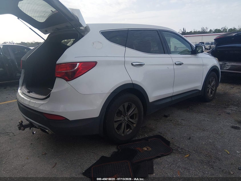 2013 Hyundai Santa fe VIN 5XYZT3LB1DG023154 IAAI salvage auction — NORMAL WEAR, Clear (Florida), sold $1,600 on 2026-07-20 (photo 4)