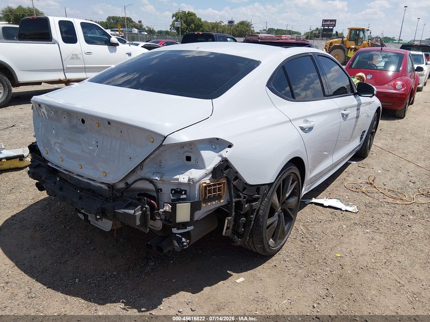 2022 Genesis G70 VIN KMTG54TE7NU102539 IAAI salvage auction — REAR END, Salvage (Kansas), sold $11,100 on 2026-08-26 (photo 4)