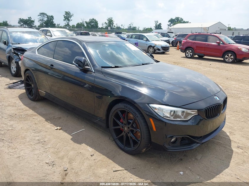 2016 BMW 4er VIN WBA3R5C56GK374003 IAAI salvage auction — RIGHT FRONT, Salvage Title, sold $2,225 on 2026-08-08 (photo 1)