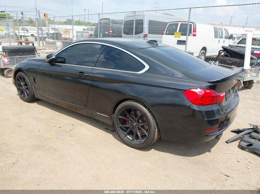 2016 BMW 4er VIN WBA3R5C56GK374003 IAAI salvage auction — RIGHT FRONT, Salvage Title, sold $2,225 on 2026-08-08 (photo 3)