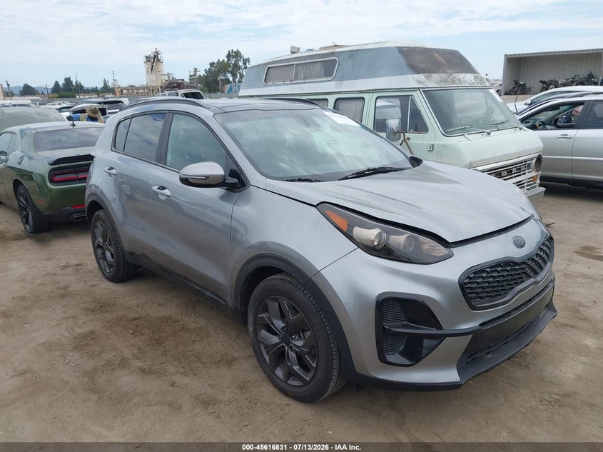 2022 Kia Sportage VIN KNDP63AC0N7012283 IAAI salvage auction — LEFT REAR, Salvage Title, sold $5,100 on 2026-08-02 (photo 1)