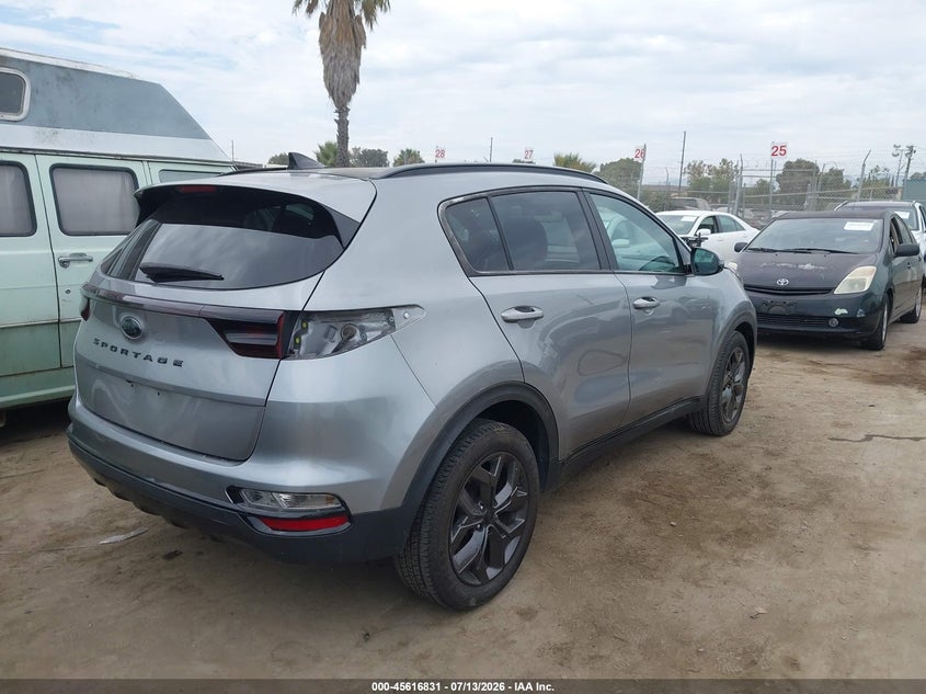 2022 Kia Sportage VIN KNDP63AC0N7012283 IAAI salvage auction — LEFT REAR, Salvage Title, sold $5,100 on 2026-08-02 (photo 4)