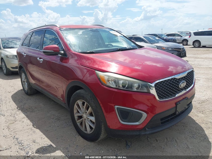 2016 Kia Sorento VIN 5XYPGDA52GG176211 IAAI salvage auction — NORMAL WEAR, Original (Texas), sold $1,250 on 2026-07-29 (photo 1)