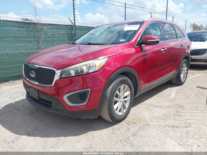 2016 Kia Sorento VIN 5XYPGDA52GG176211 IAAI salvage auction — NORMAL WEAR, Original (Texas), sold $1,250 on 2026-07-29 (photo 2)