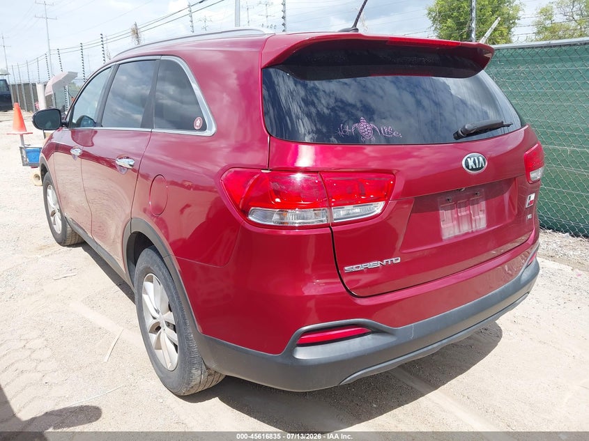 2016 Kia Sorento VIN 5XYPGDA52GG176211 IAAI salvage auction — NORMAL WEAR, Original (Texas), sold $1,250 on 2026-07-29 (photo 3)