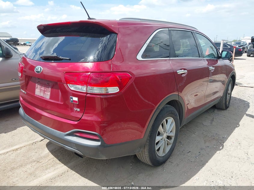 2016 Kia Sorento VIN 5XYPGDA52GG176211 IAAI salvage auction — NORMAL WEAR, Original (Texas), sold $1,250 on 2026-07-29 (photo 4)