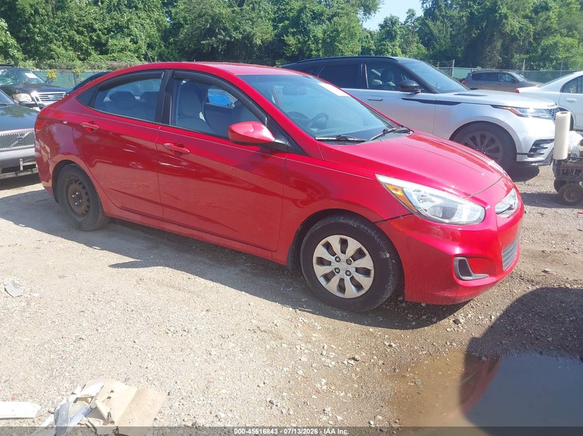 2016 Hyundai Accent VIN KMHCT4AE7GU093653 IAAI salvage auction — NORMAL WEAR, Clear (Maryland), sold $1,100 on 2026-07-30 (photo 1)
