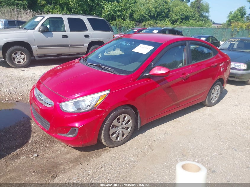 2016 Hyundai Accent VIN KMHCT4AE7GU093653 IAAI salvage auction — NORMAL WEAR, Clear (Maryland), sold $1,100 on 2026-07-30 (photo 2)