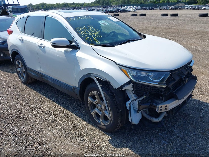2019 Honda Cr-v VIN JHLRW2H84KX001273 IAAI salvage auction — FRONT END, Salvage Title, sold $6,600 on 2026-07-28 (photo 1)