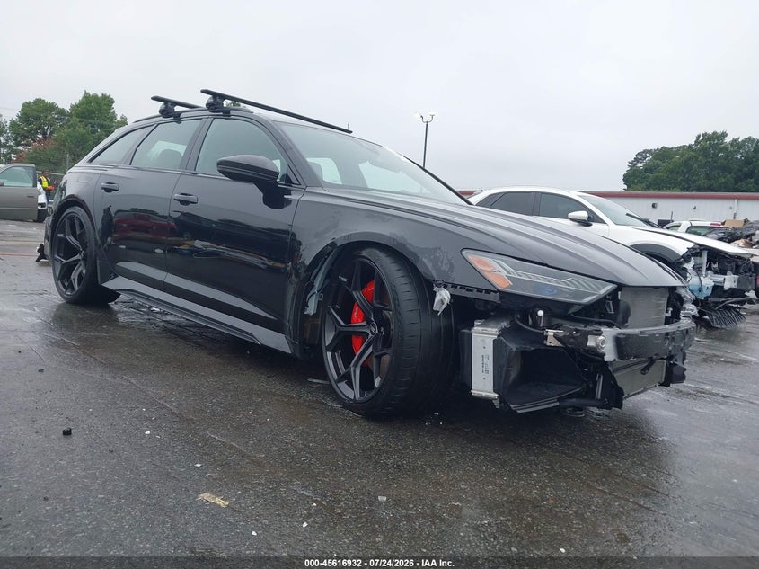 2024 Audi Rs6 VIN WUA1DBF2XRN900243 IAAI salvage auction — FRONT END, Wait Title, sold $48,250 on 2026-08-17 (photo 1)