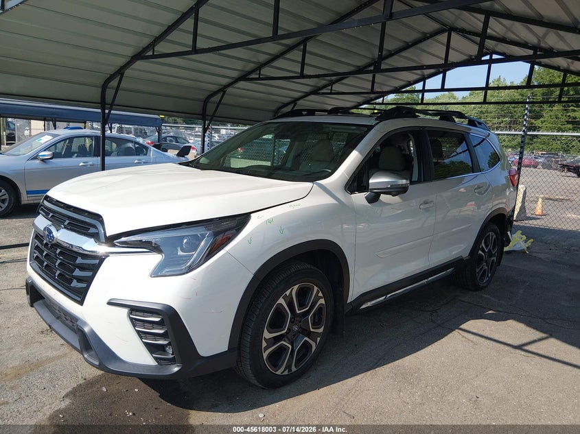 2023 Subaru Ascent VIN 4S4WMAUD6P3414874 IAAI salvage auction — REAR END, Wait Title, sold $13,650 on 2026-08-20 (photo 2)