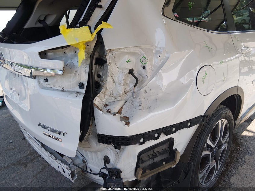2023 Subaru Ascent VIN 4S4WMAUD6P3414874 IAAI salvage auction — REAR END, Wait Title, sold $13,650 on 2026-08-20 (photo 6)