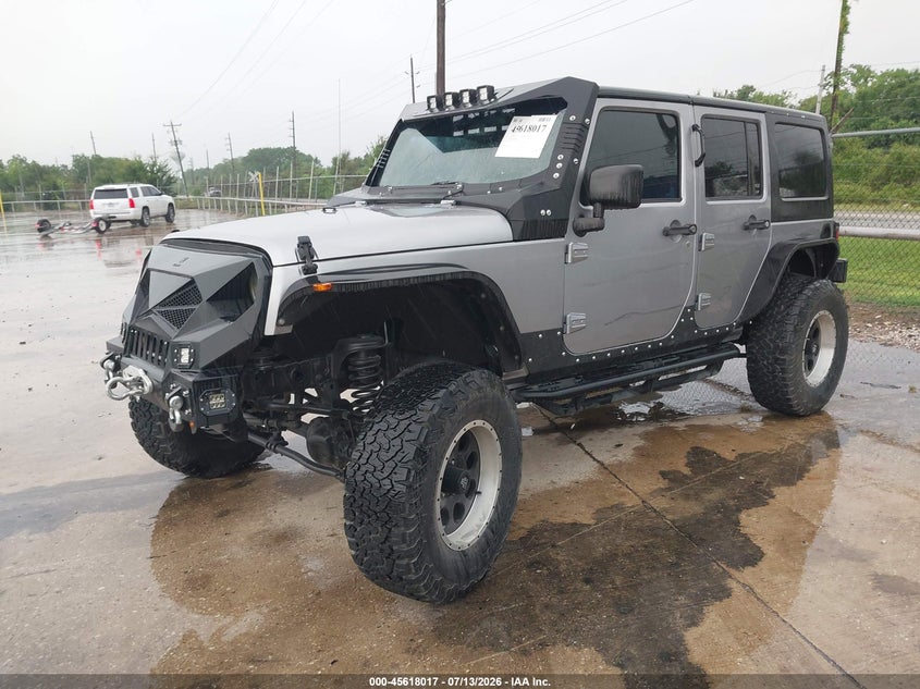 2017 Jeep Wrangler unlimited VIN 1C4BJWDGXHL593070 IAAI salvage auction — LEFT SIDE, Original (Texas), sold $8,050 on 2026-08-27 (photo 2)