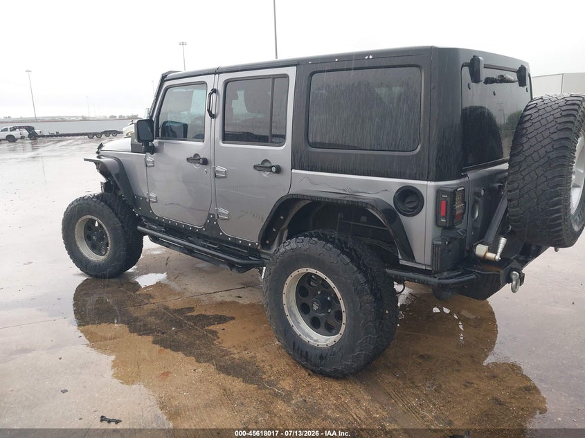 2017 Jeep Wrangler unlimited VIN 1C4BJWDGXHL593070 IAAI salvage auction — LEFT SIDE, Original (Texas), sold $8,050 on 2026-08-27 (photo 3)