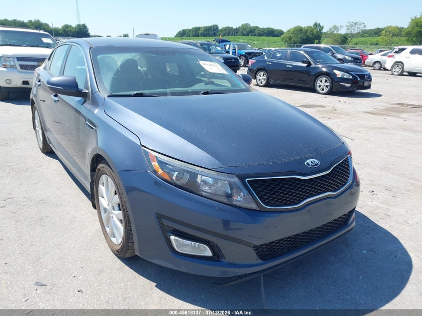 2015 Kia Optima VIN 5XXGN4A77FG366936 IAAI salvage auction — NORMAL WEAR, Regular Certificate (Iowa), sold $1,300 on 2026-07-28 (photo 6)