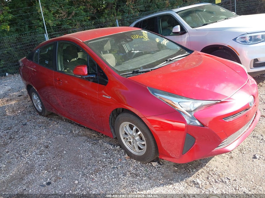 2018 Toyota Prius VIN JTDKARFU9J3552052 IAAI salvage auction — FRONT END, Clear (Indiana), sold $2,100 on 2026-07-29 (photo 1)