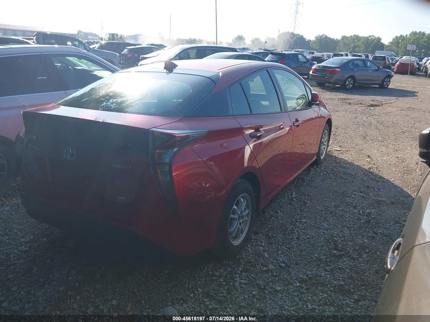 2018 Toyota Prius VIN JTDKARFU9J3552052 IAAI salvage auction — FRONT END, Clear (Indiana), sold $2,100 on 2026-07-29 (photo 4)