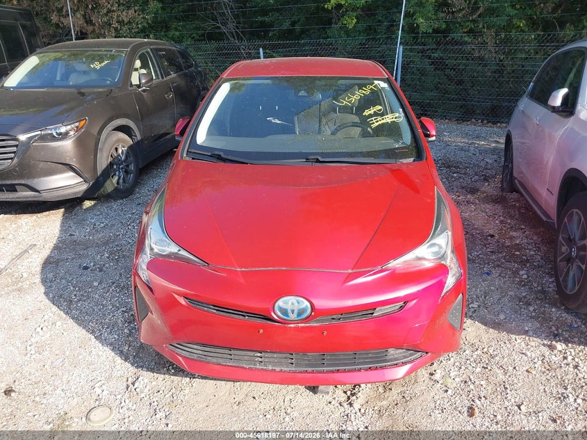 2018 Toyota Prius VIN JTDKARFU9J3552052 IAAI salvage auction — FRONT END, Clear (Indiana), sold $2,100 on 2026-07-29 (photo 6)