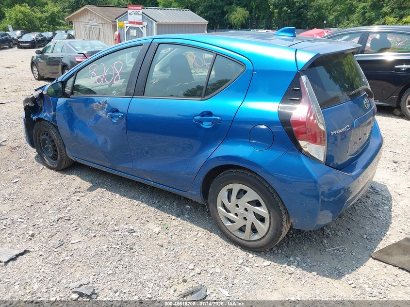 2015 Toyota Prius c VIN JTDKDTB33F1586766 IAAI salvage auction — FRONT END, Salvage Title, sold $725 on 2026-07-28 (photo 3)