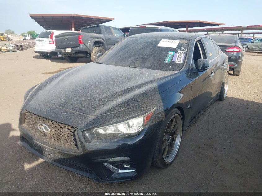 2019 Infiniti Q50 VIN JN1EV7AP6KM513294 IAAI salvage auction — NORMAL WEAR, Clear-Dealer Only (Arizona), sold $3,100 on 2026-07-28 (photo 2)
