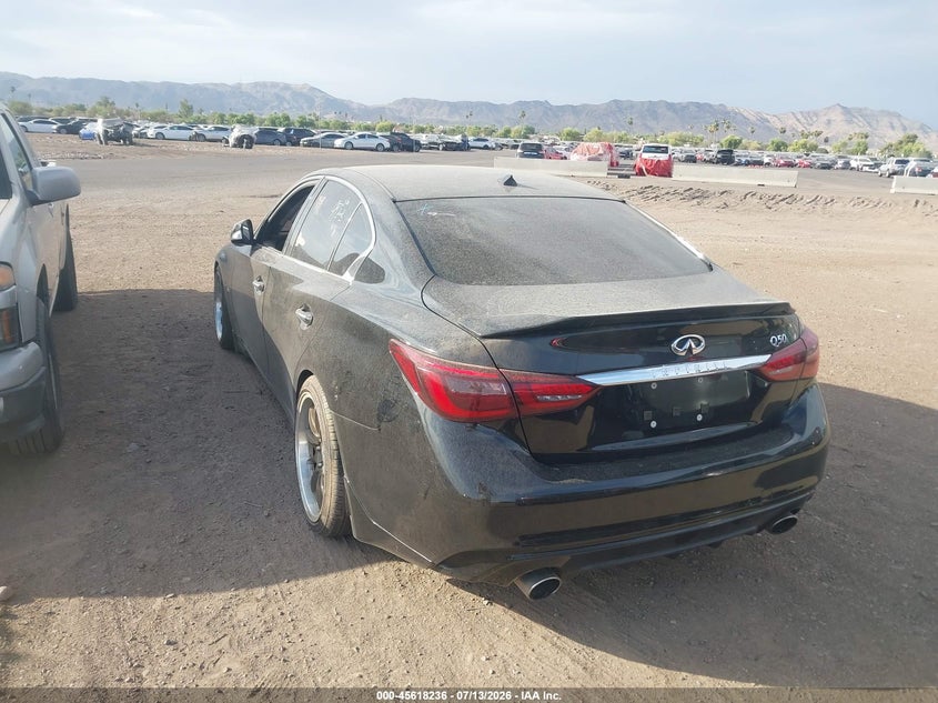 2019 Infiniti Q50 VIN JN1EV7AP6KM513294 IAAI salvage auction — NORMAL WEAR, Clear-Dealer Only (Arizona), sold $3,100 on 2026-07-28 (photo 3)