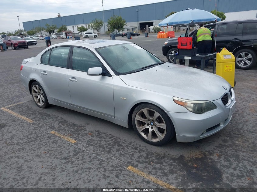 2005 BMW 5 series VIN WBANB33555CN65761 IAAI salvage auction — NORMAL WEAR, Clear - Dealer Only (California), sold $1,150 on 2026-07-20 (photo 1)