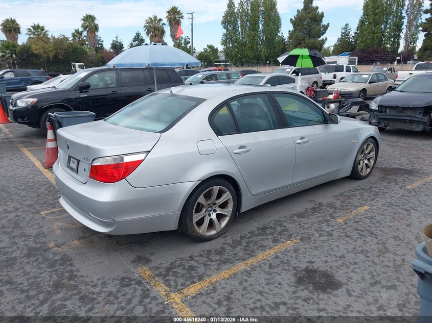 2005 BMW 5 series VIN WBANB33555CN65761 IAAI salvage auction — NORMAL WEAR, Clear - Dealer Only (California), sold $1,150 on 2026-07-20 (photo 4)