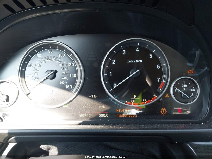 2012 BMW 5er VIN WBAXH5C59CDW11697 IAAI salvage auction — NORMAL WEAR, Clear (New Jersey), sold $225 on 2026-07-28 (photo 7)
