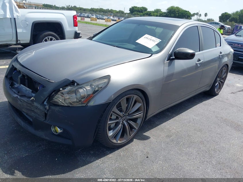 2007 Infiniti G VIN JNKBV61E87M722745 IAAI salvage auction — FRONT END, Rebuildable (Florida), sold $25 on 2026-07-30 (photo 2)