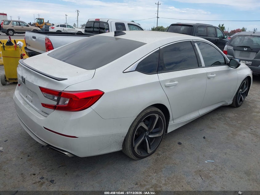 2021 Honda Accord VIN 1HGCV1F39MA002000 IAAI salvage auction — UNKNOWN, Salvage (California), sold $9,400 on 2026-07-30 (photo 4)