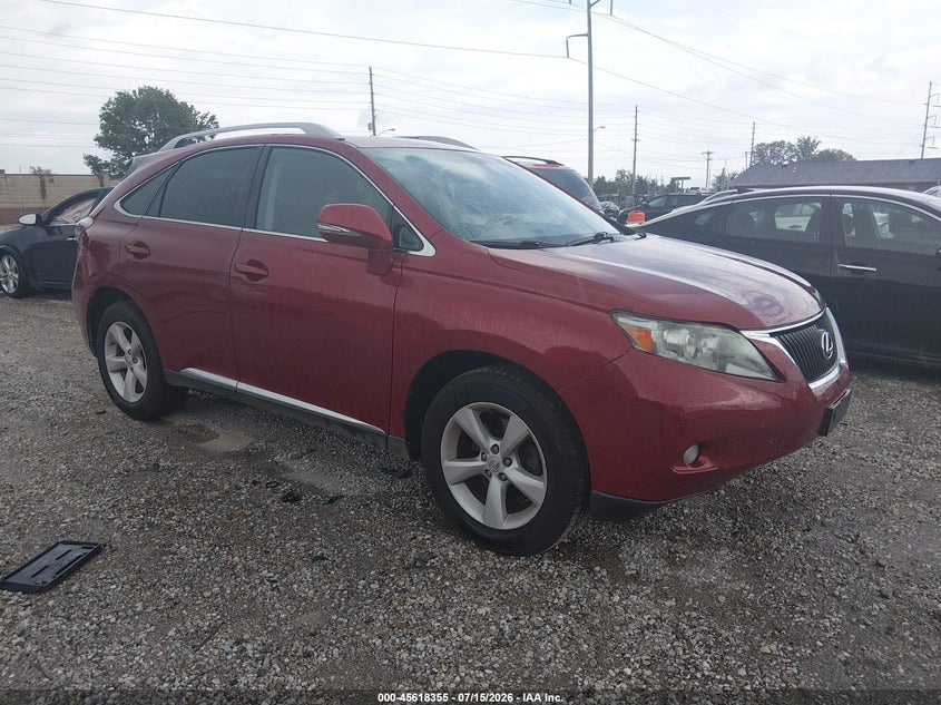 2012 Lexus Rx VIN 2T2BK1BA4CC147555 IAAI salvage auction — HAIL, Salvage (Missouri), sold $3,950 on 2026-08-24 (photo 1)