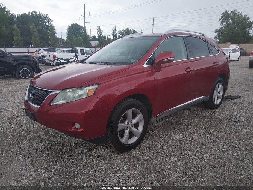 2012 Lexus Rx VIN 2T2BK1BA4CC147555 IAAI salvage auction — HAIL, Salvage (Missouri), sold $3,950 on 2026-08-24 (photo 2)