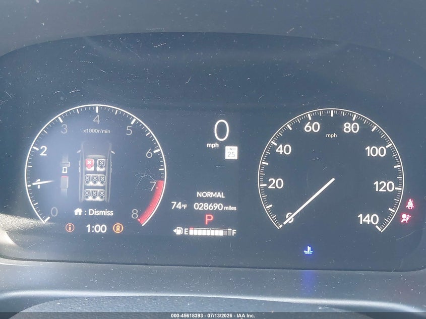 2025 Honda Odyssey VIN 5FNRL6H67SB085983 IAAI salvage auction — NORMAL WEAR, Enterprise Vehicles Clear Only (California), sold $16,050 on 2026-07-29 (photo 7)